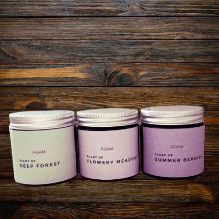 Presentbox Flowery scents doftljus