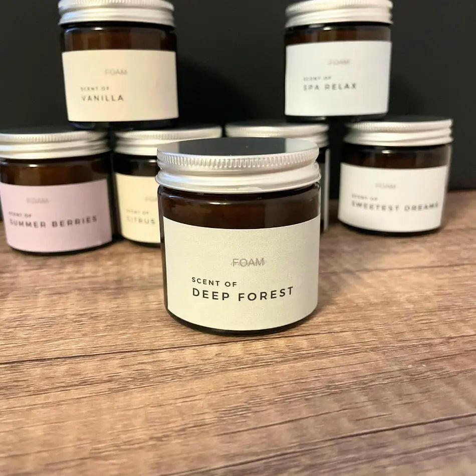 doftljus med tallbarrsdoft