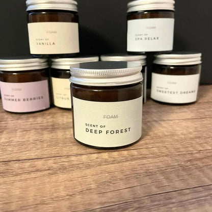 doftljus med tallbarrsdoft