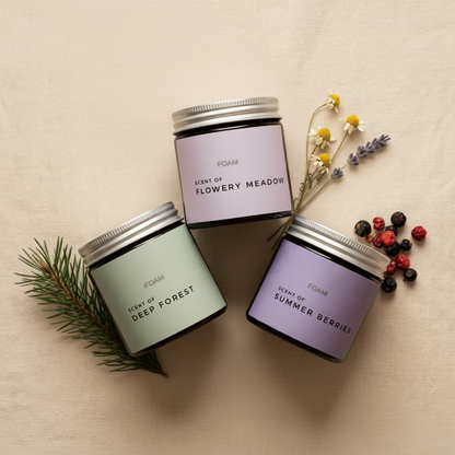 Gift box Flowery scents scented candle