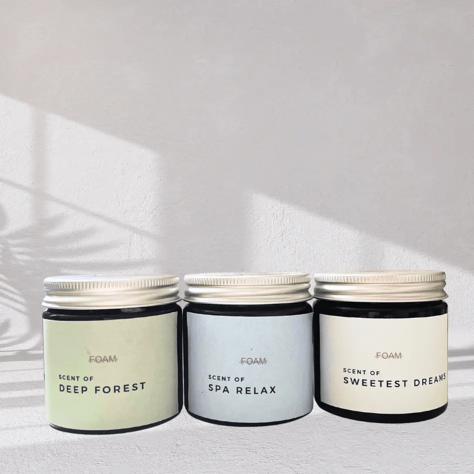 Presentbox Relaxing scents doftljus FOAM Accessories