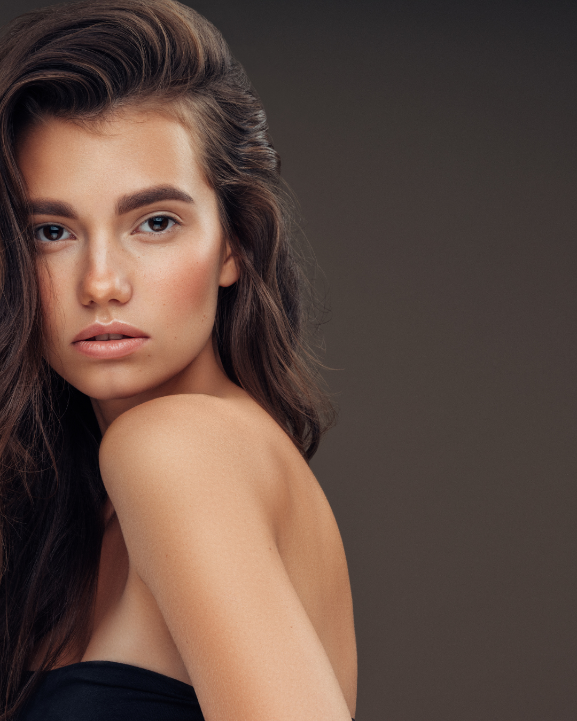 schampokaka brunt hår omslag