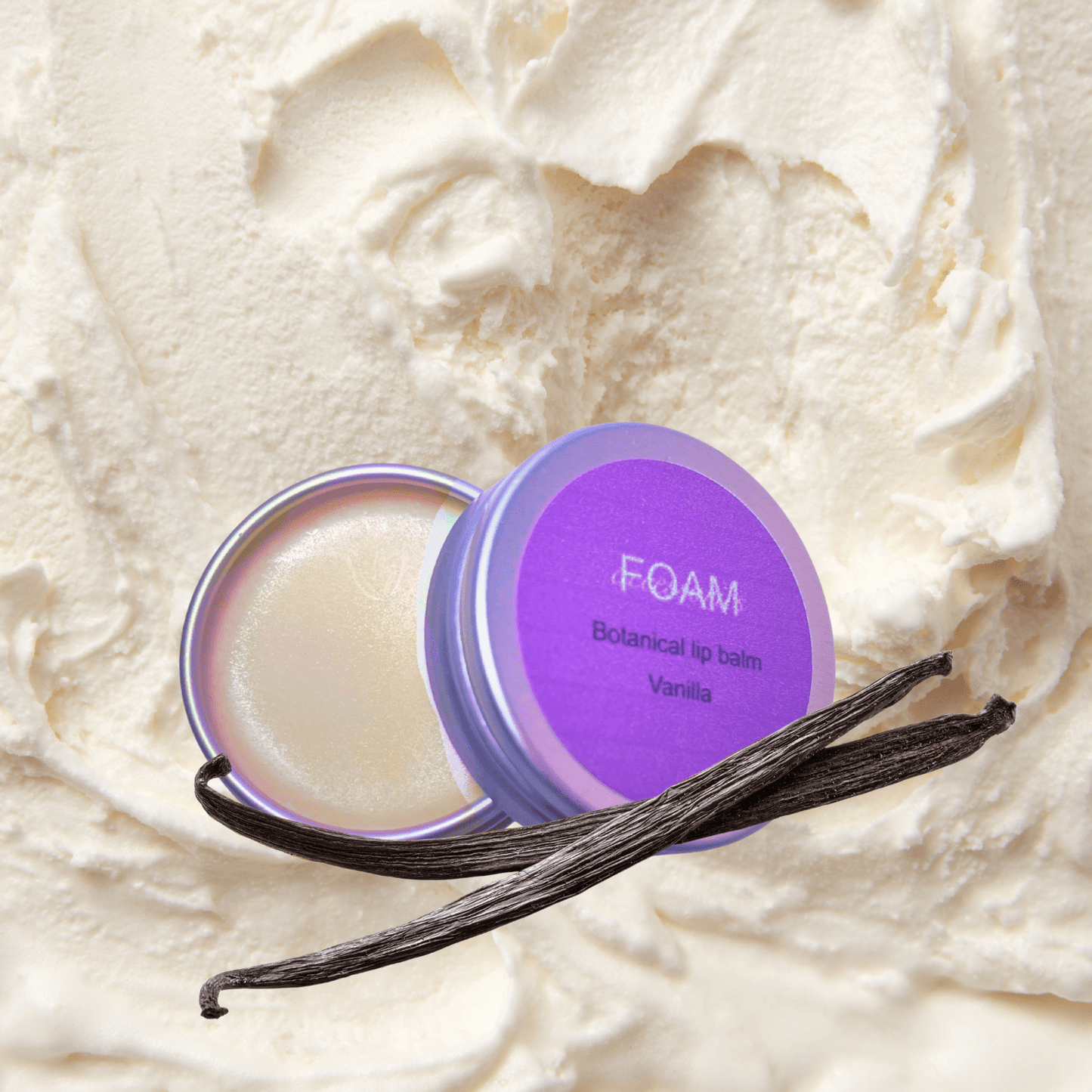 Ekologiskt läppbalsam - Botanical Lip Balm Cocoa Vanilla FOAM Accessories